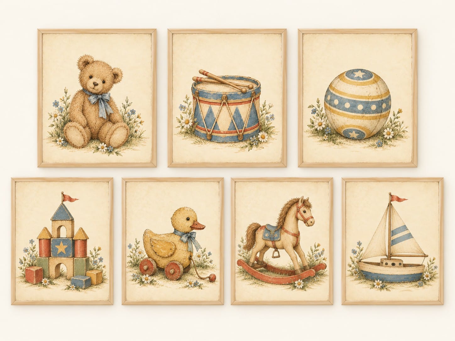 The Vintage Toy Collection — Nursery Prints