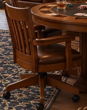 The Bar Harbour Leather Game Chair