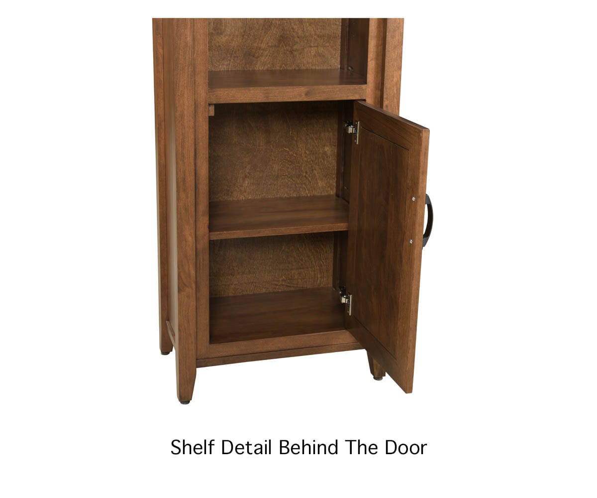 The Chesterfield Narrow Bookcase with Door — additional view