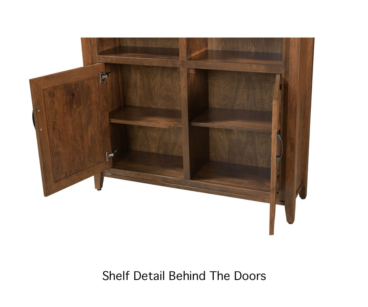 The Chesterfield Wide Bookcase with Doors — additional view