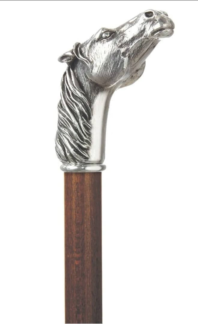 Alydar Horse-Head Walking Cane