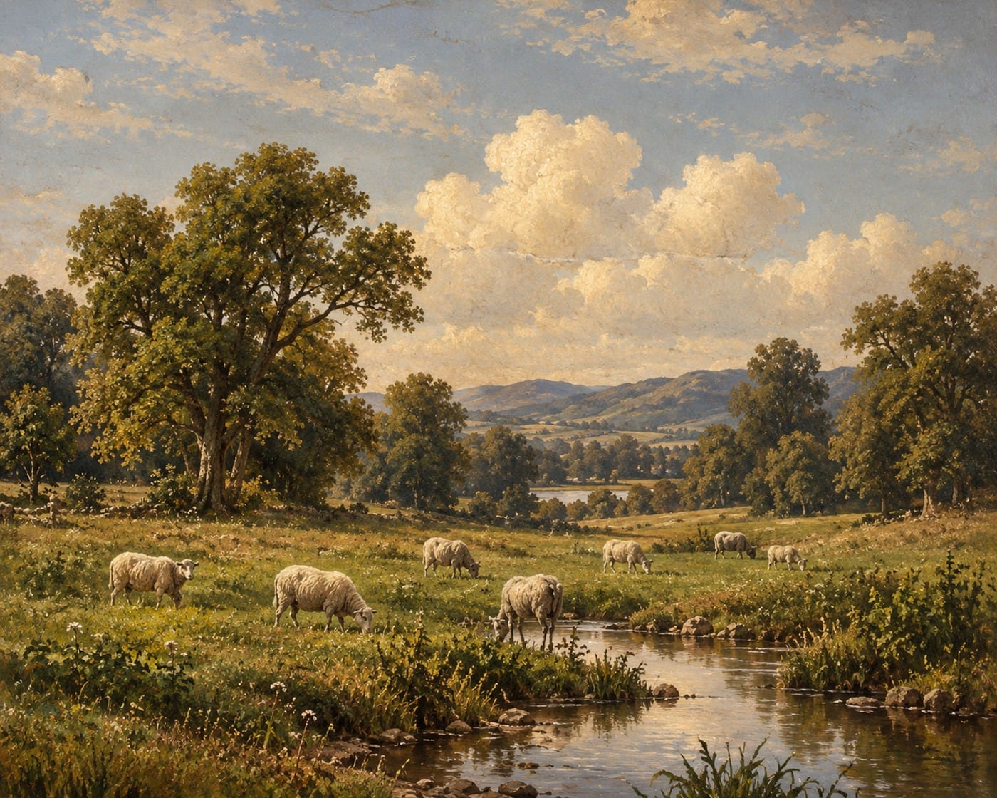 English Pastoral Sheep