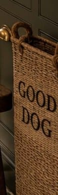 'Good Dog' Woven Basket