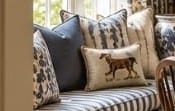 Blue & White Window Seat Pillow Set — additional view
