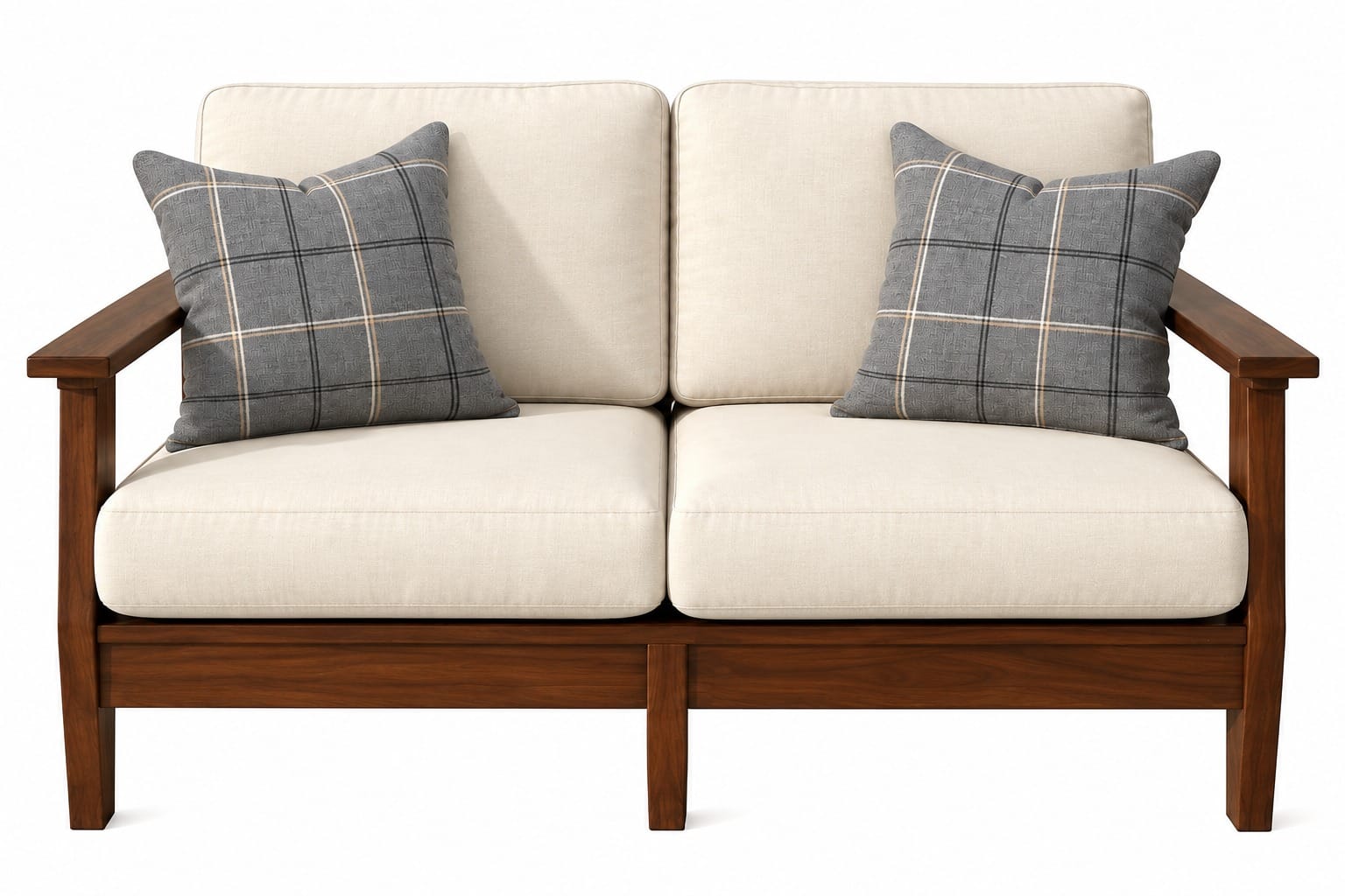 Outdoor Loveseat, Brazilian Walnut