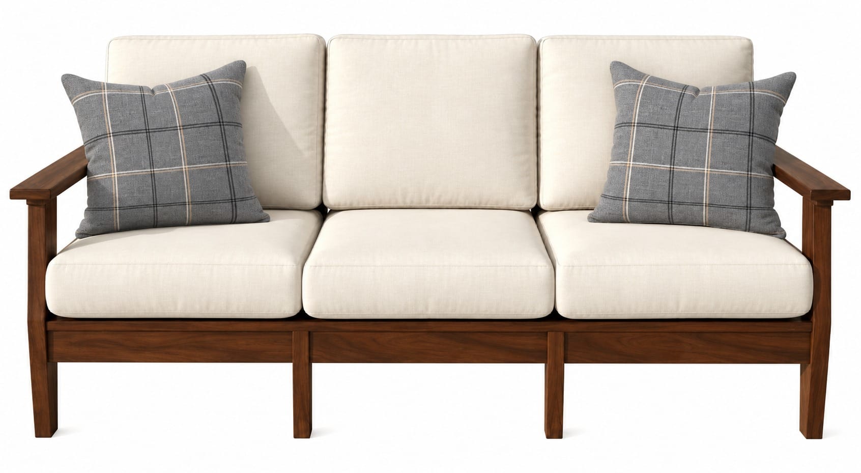 Outdoor Sofa, Brazilian Walnut