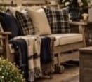 Cushioned Teak Porch Sofa — additional view