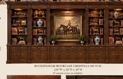 Buckingham Bookcase Credenza Hutch