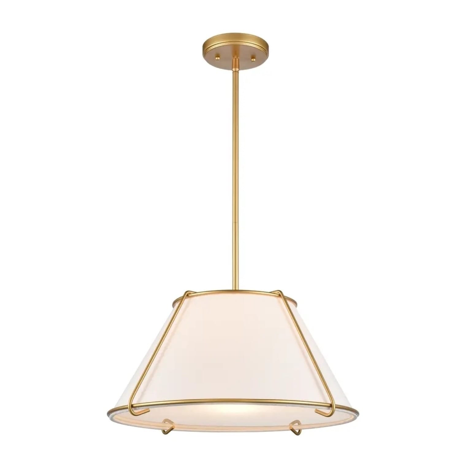 Regalia 18" Pendant, Antique Brass