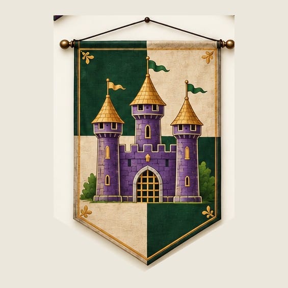 Young Knight's Castle Pennant