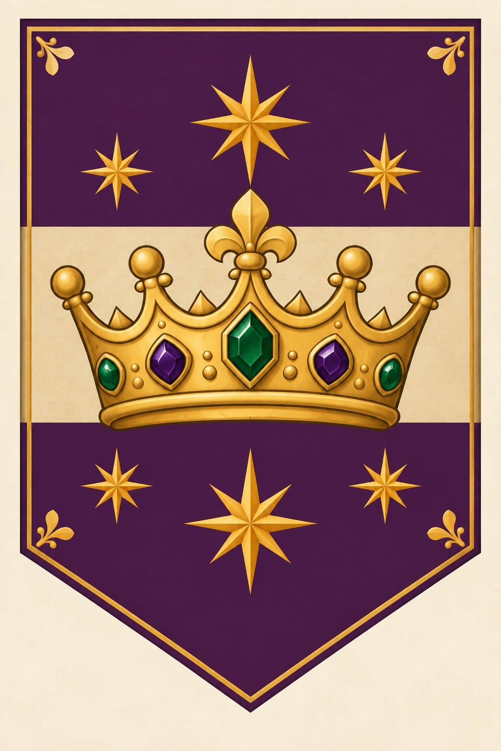 Young Knight's Crown Pennant — additional view