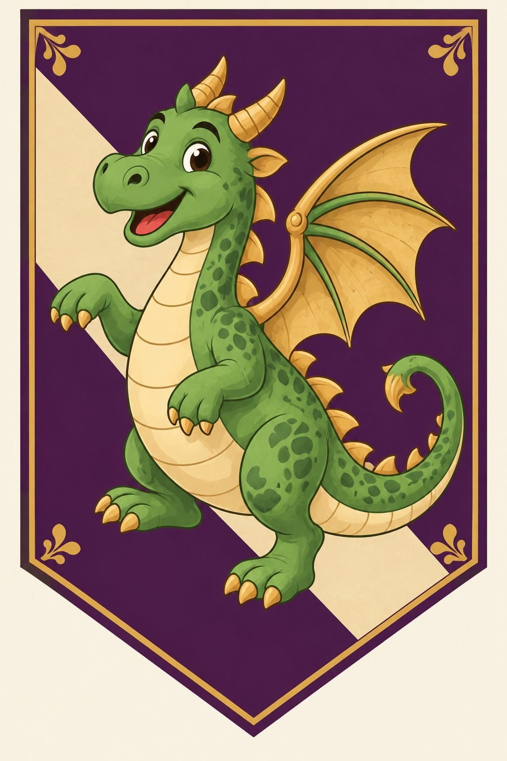Young Knight's Dragon Pennant — additional view