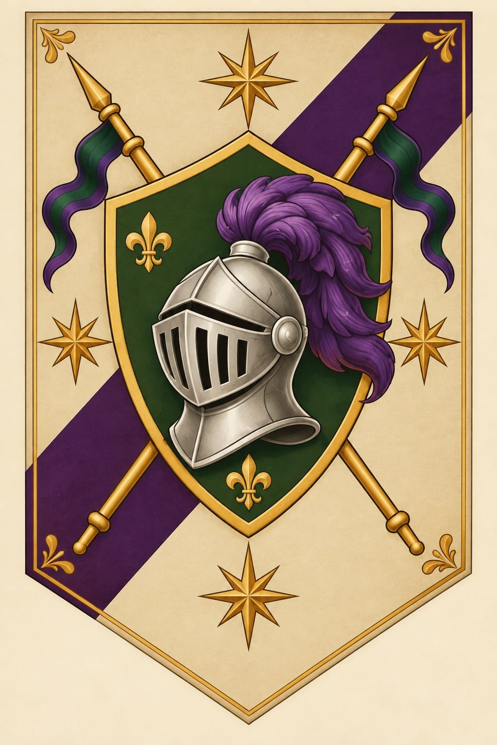 Young Knight's Helmet Pennant — additional view