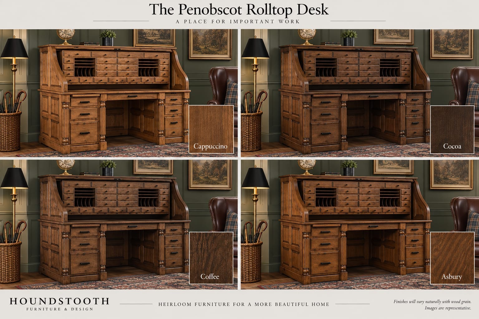 The Penobscot Rolltop Desk — additional view