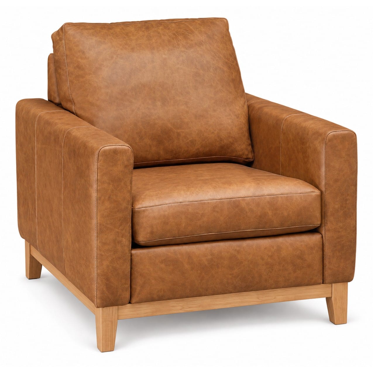 The Saguaro Crest Leather Club Chair