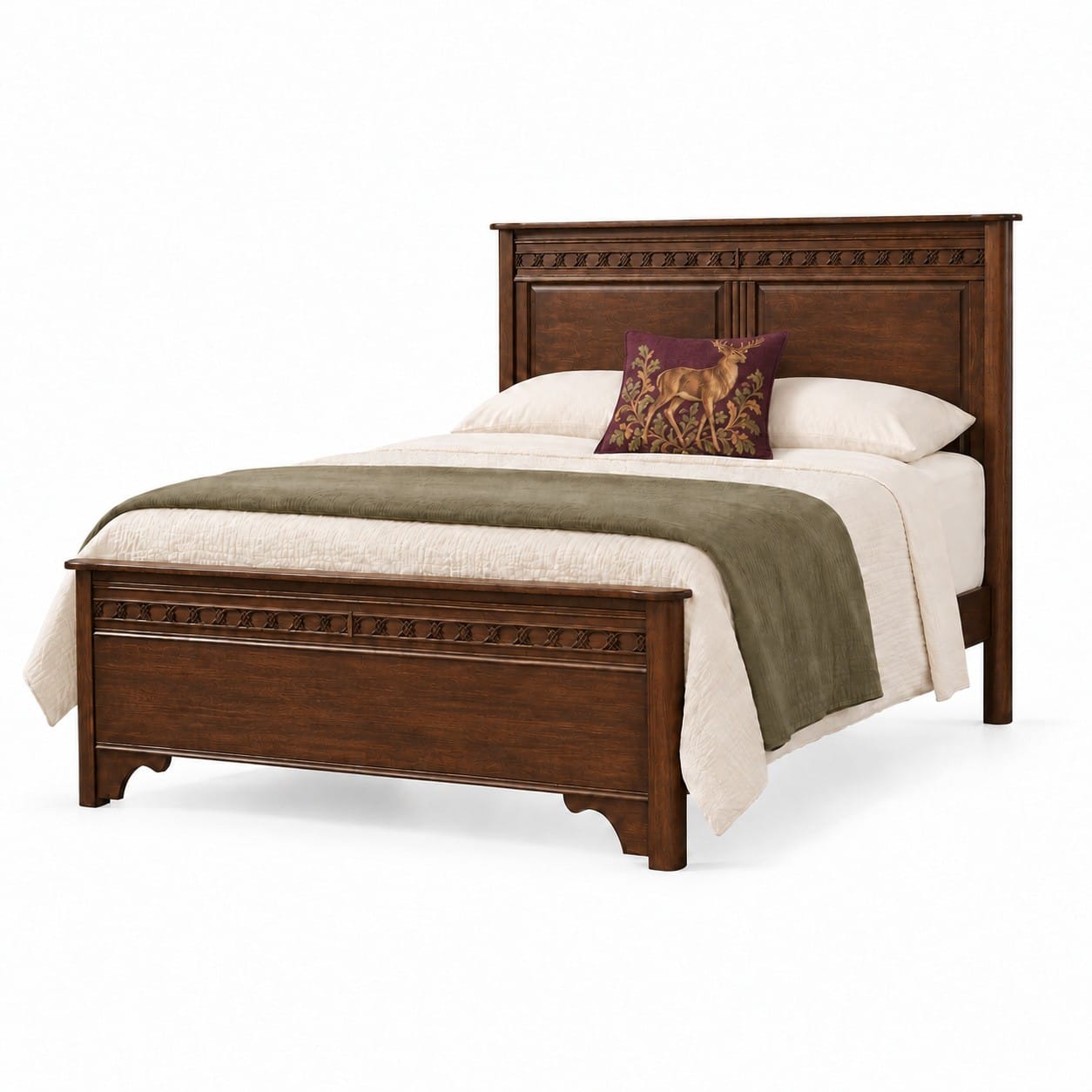 The Willowthorne Panel Bed with Short Footboard