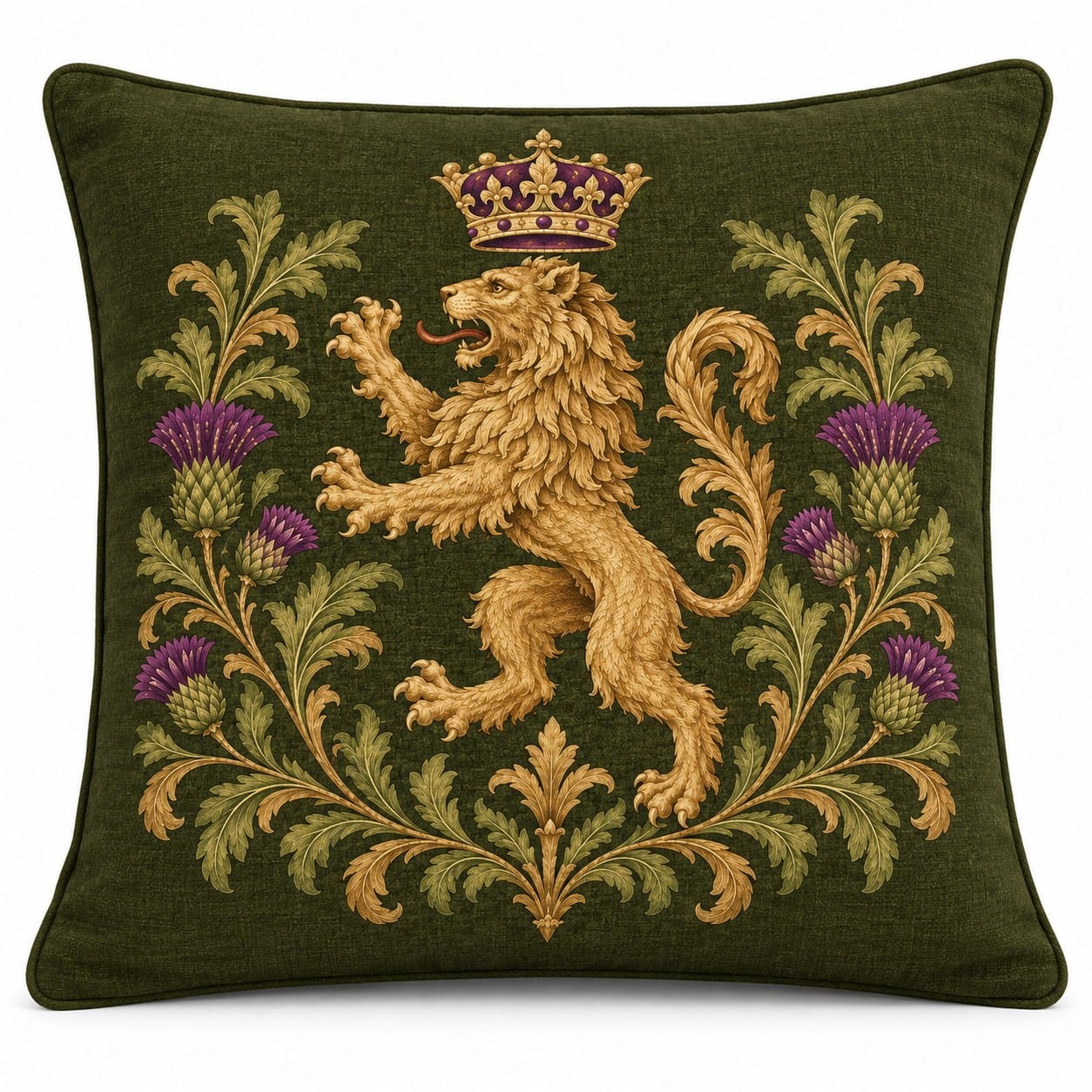 Stonehaven Crowned Lion Pillow