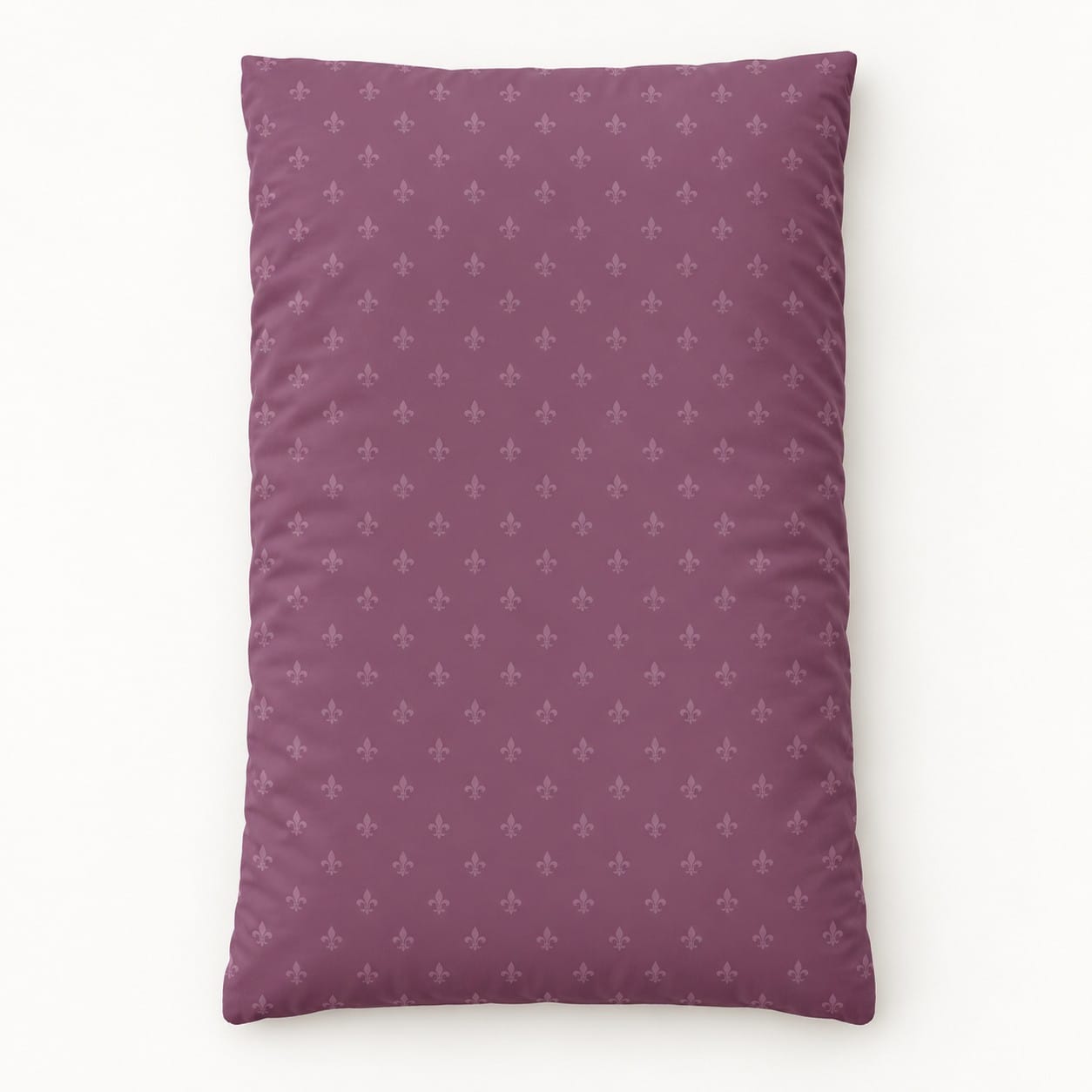 Plum Fleur-de-Lis Duvet Cover — additional view