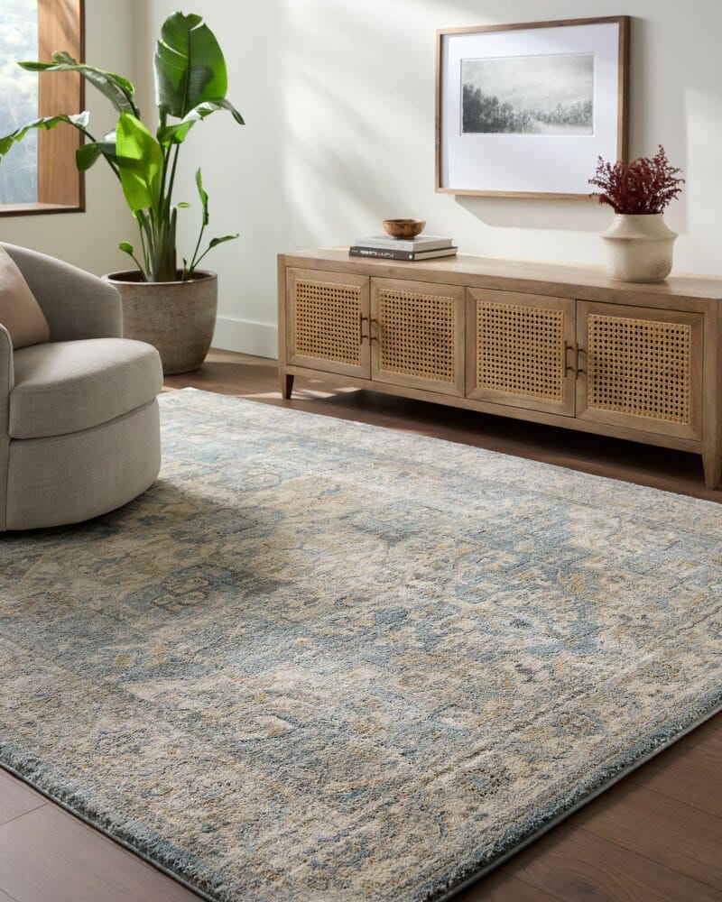Surya Avellino Rug, Pale Blue & Sand, 12' × 15' — additional view