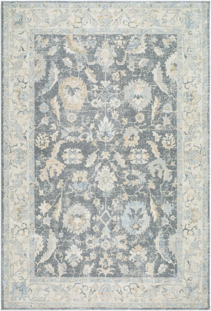 Surya Avellino Rug, Charcoal & Blue, 9'2" × 12' — additional view