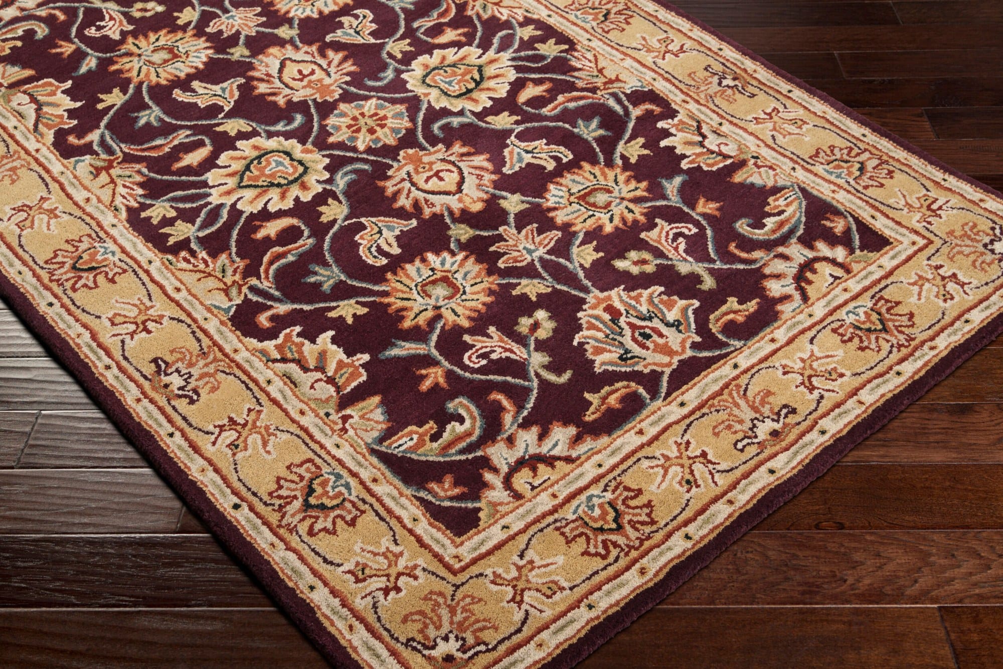 Surya Caesar Rug, Burgundy & Tan — additional view