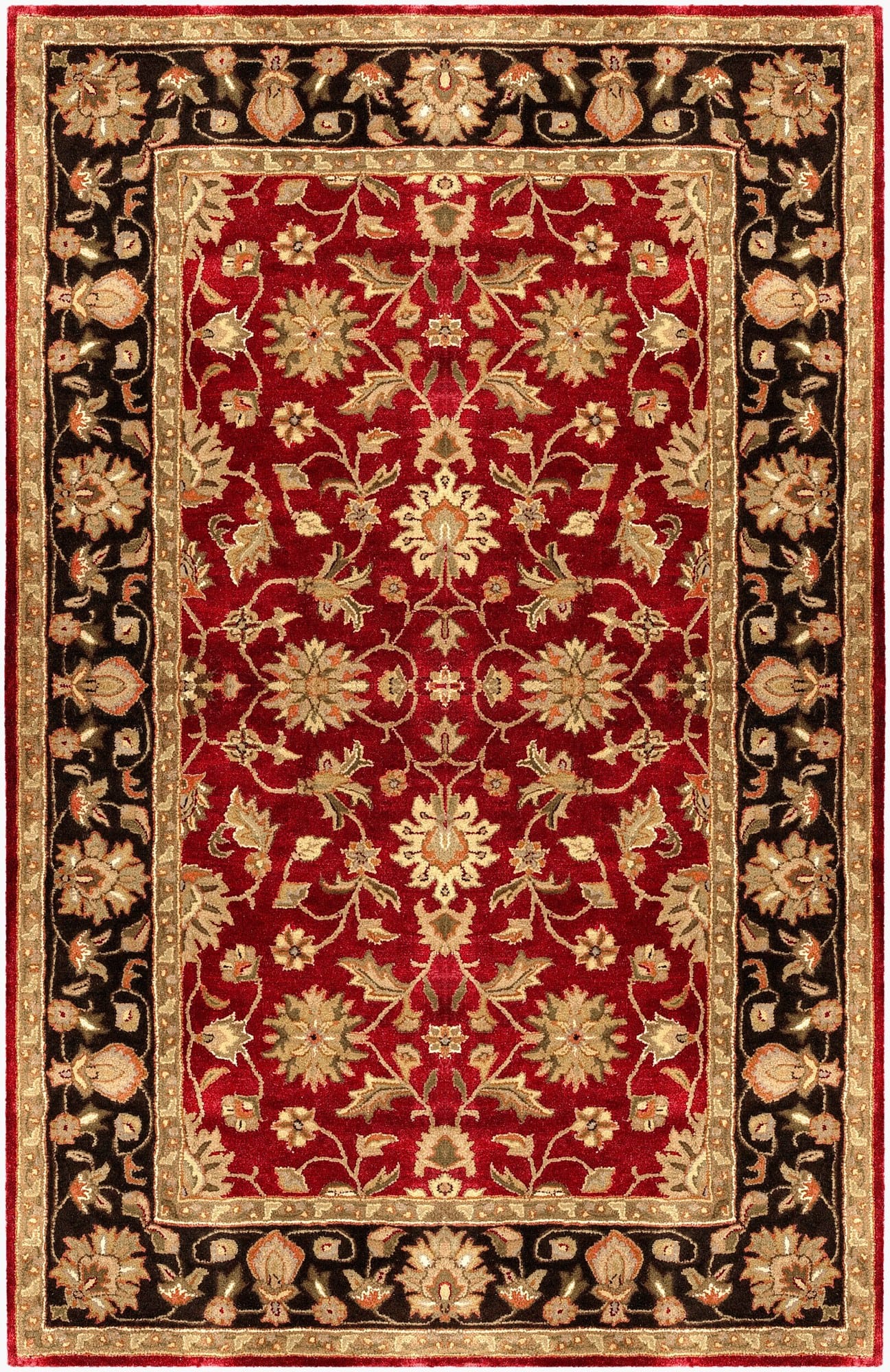 Surya Crowne Rug, Burgundy & Black, 12' × 15'