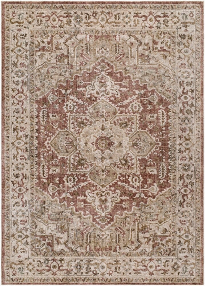 Surya High Point Rug, Rust Medallion, 12' × 15'