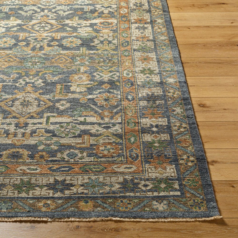 Surya Reign Rug, Navy & Rust, 9' × 12' — additional view