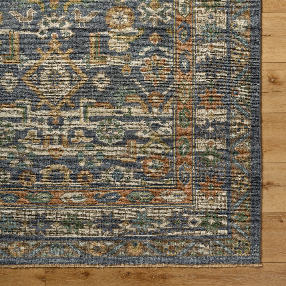 Surya Reign Rug, Navy & Rust, 9' × 12' — additional view