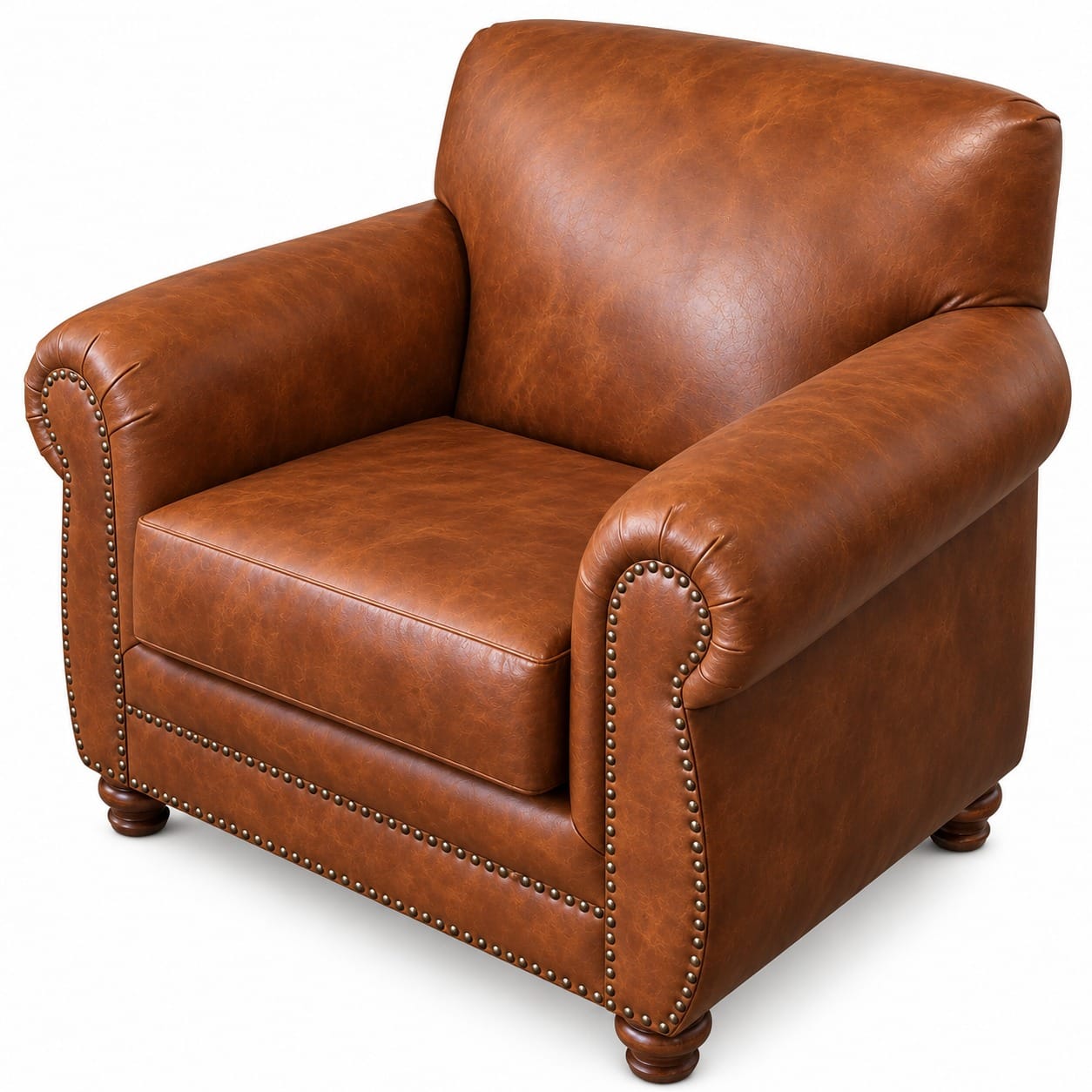 The Willowthorne Club Chair, Cognac Leather — additional view