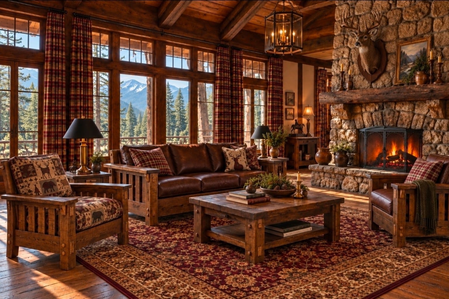Buckstone Lodge: the Living Room