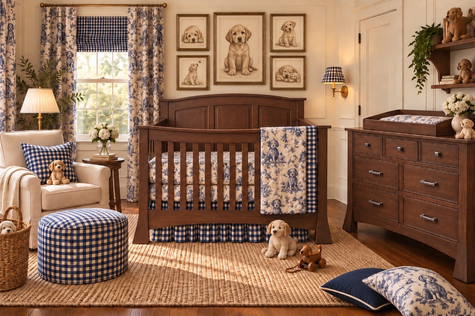 The Puppy Nursery — decorated room scene
