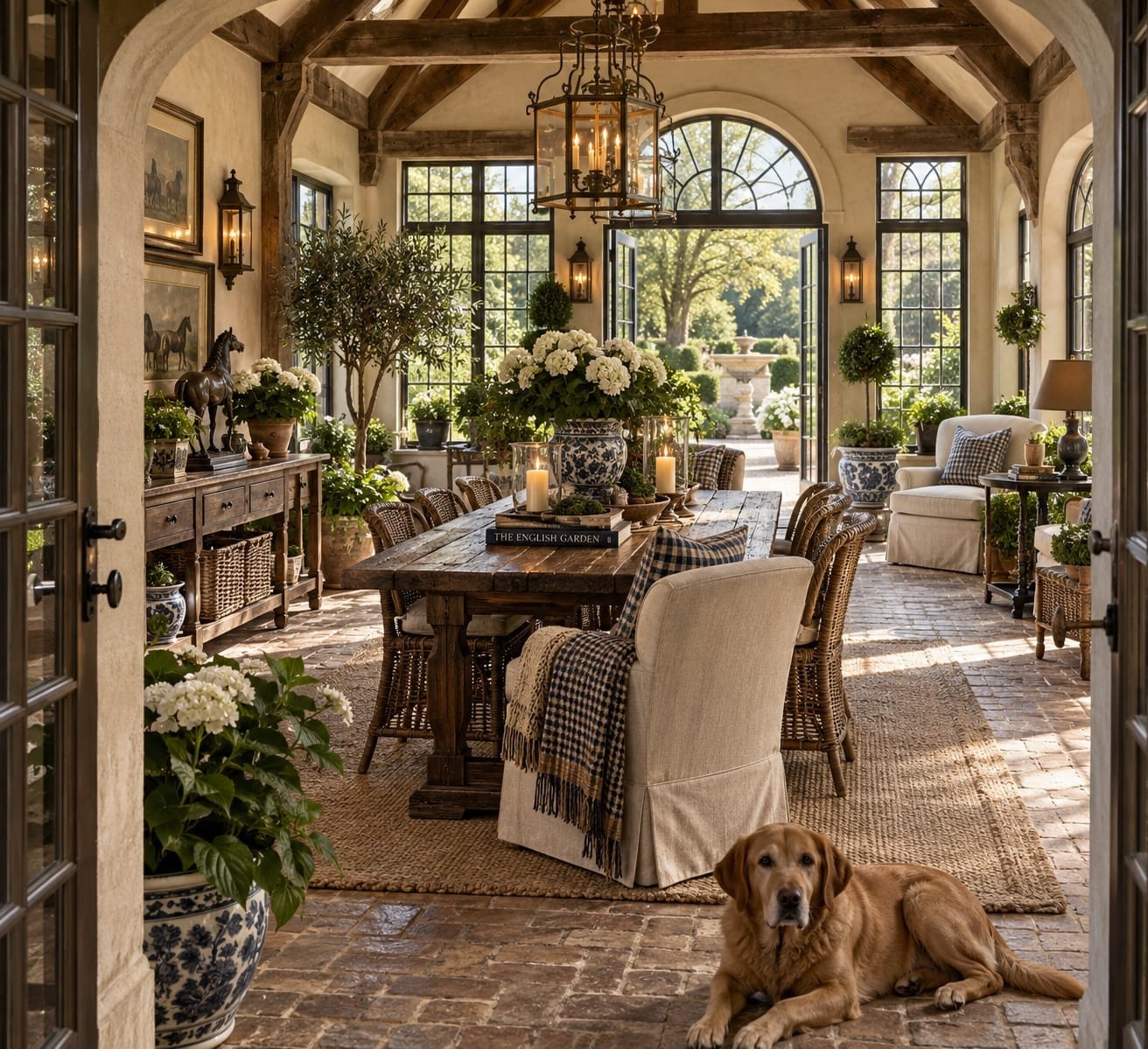 The Garden Room — decorated room scene