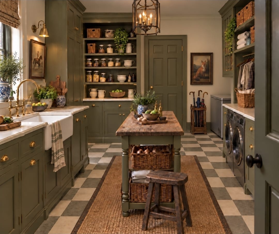 The Pantry/Laundry — decorated room scene