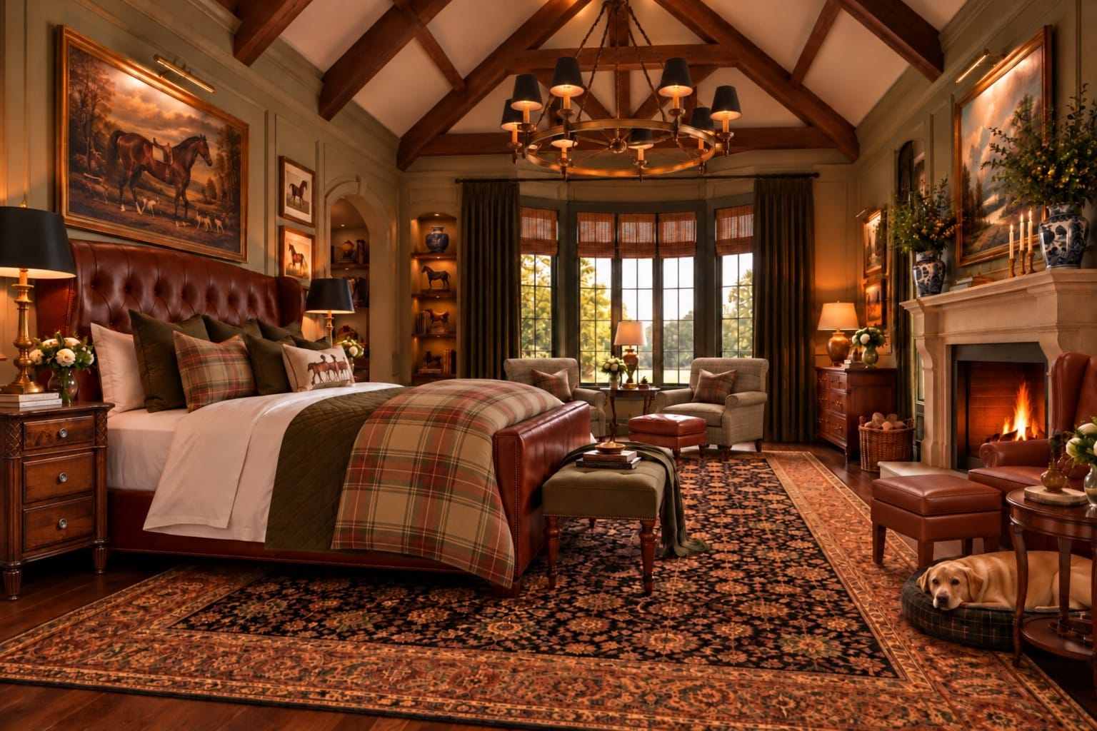 The Primary Suite — decorated room scene