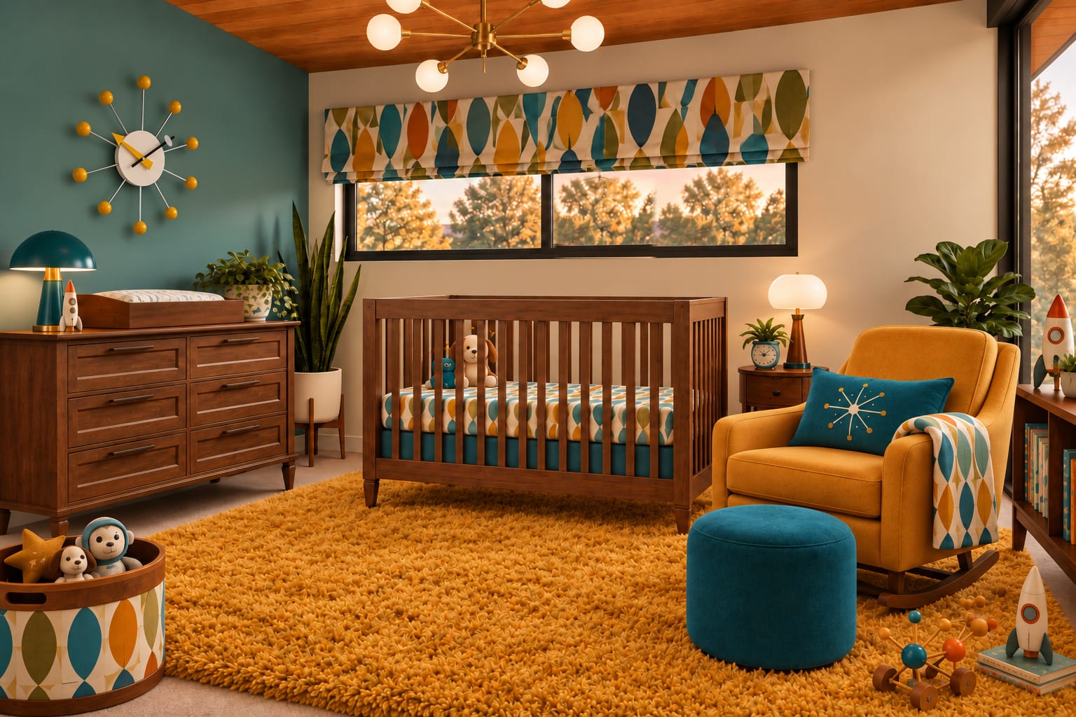 The Nursery — decorated room scene