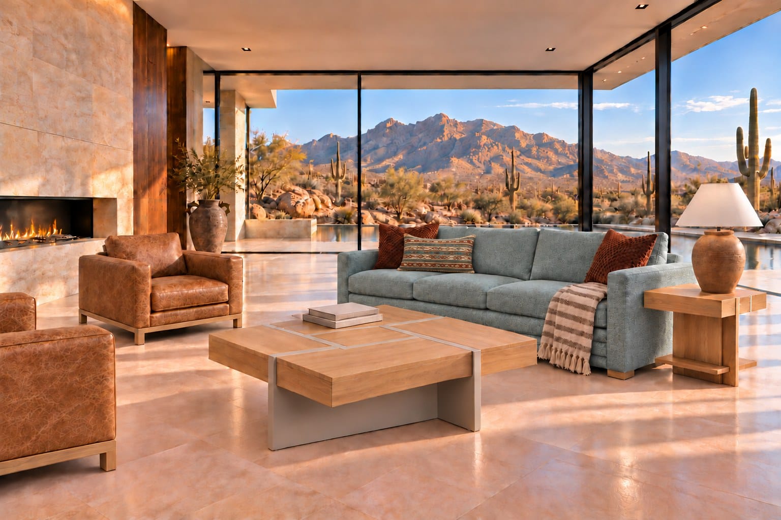 Saguaro Crest — Turquoise: the Living Room