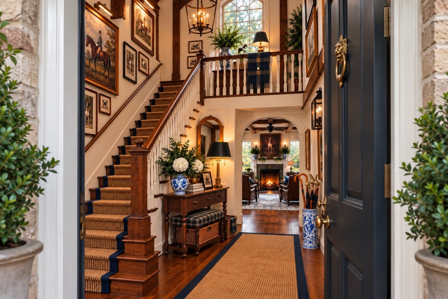 The Foyer — decorated room scene